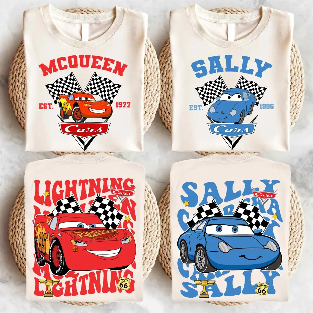 Disney Cars Lightning McQueen Couple Shirt