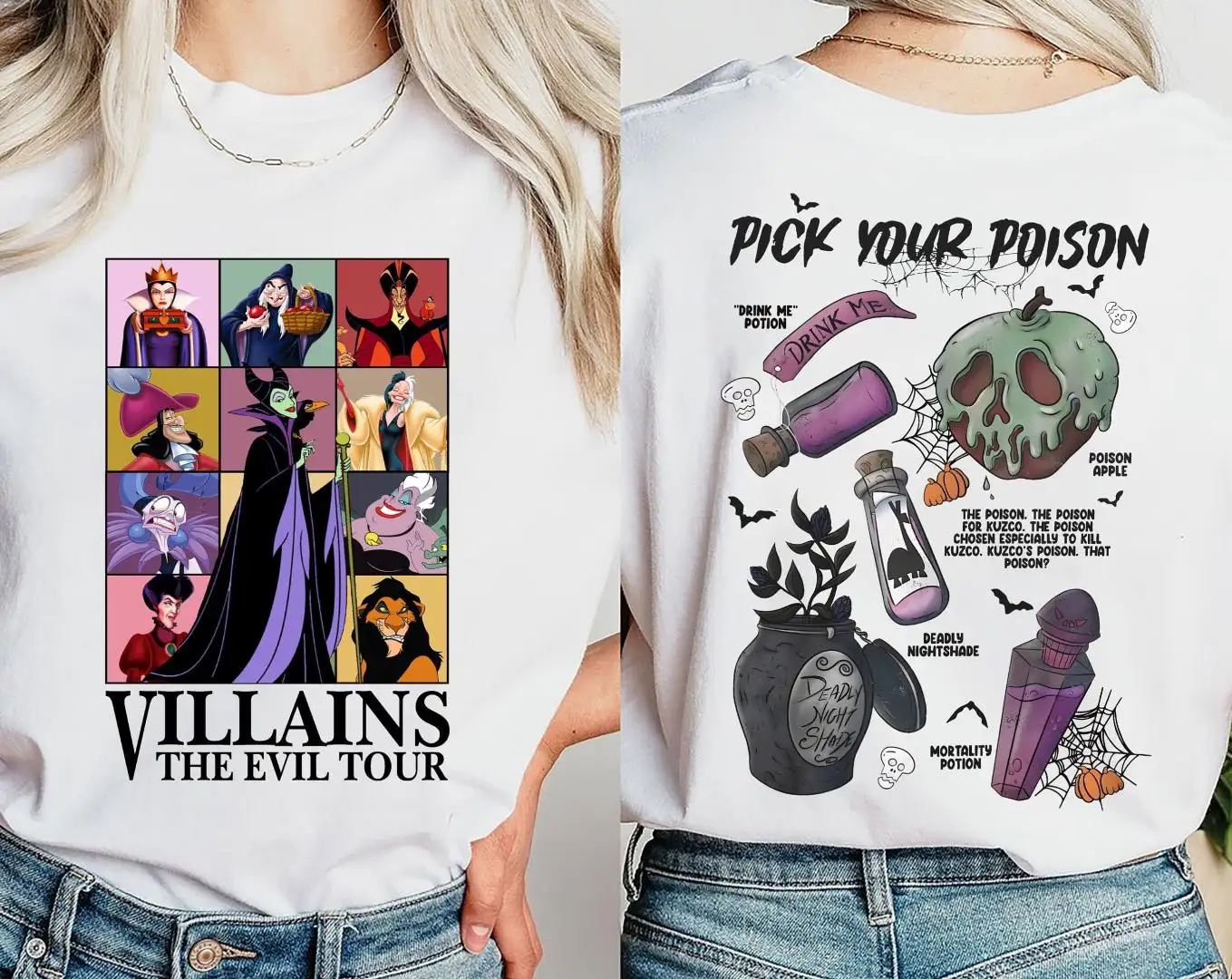 Disney Villains Witchy Halloween Shirt for Girls