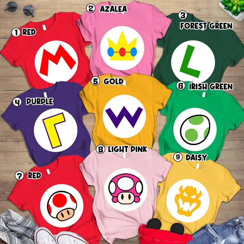 Super Mario Family Halloween Costume Shirt