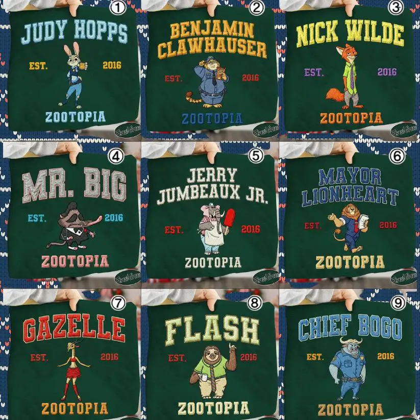 Zootopia Disneyland Christmas Shirt for Family Holiday