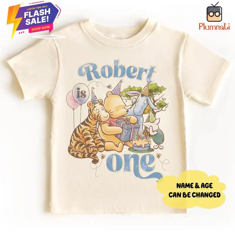 Winnie The Pooh First Birthday Family Matching Shirt