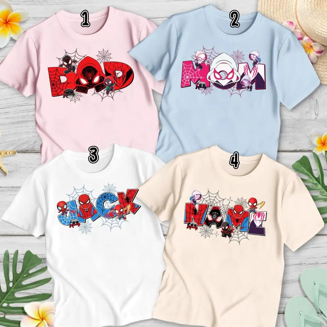 Custom Spiderman Birthday Shirt for Toddlers