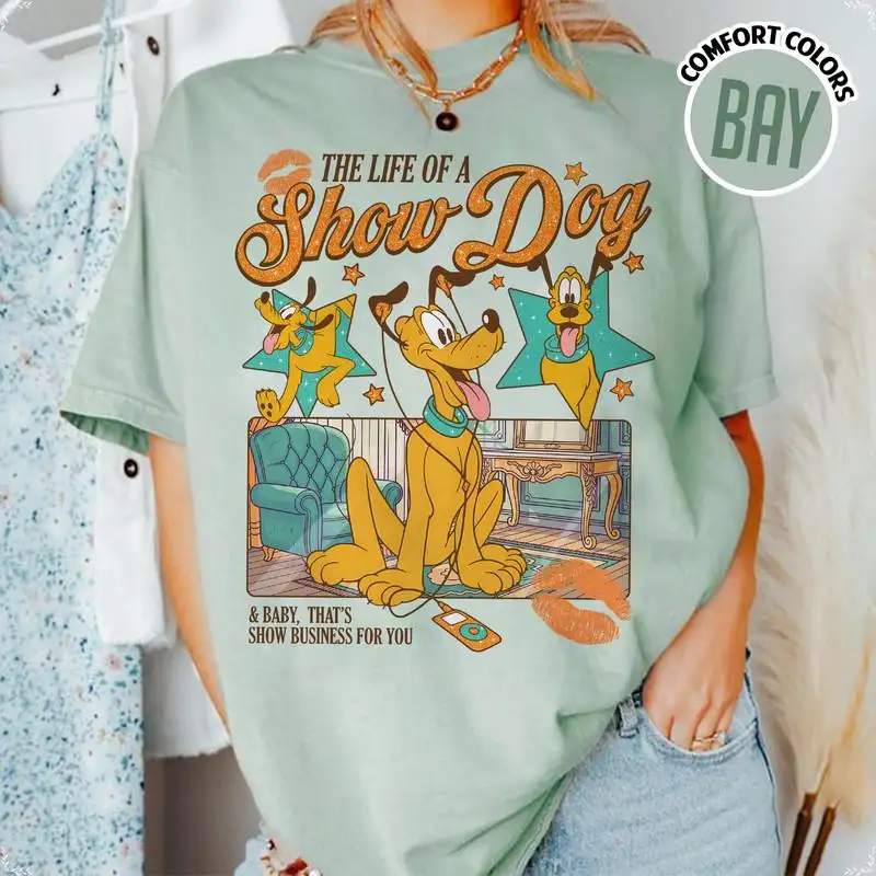Disneyland Showgirl Pluto Dog Shirt