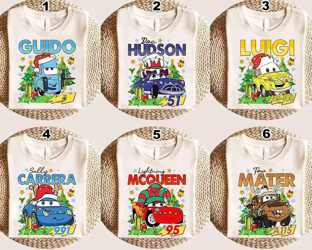 Disneyland Cars Christmas Shirt for Family