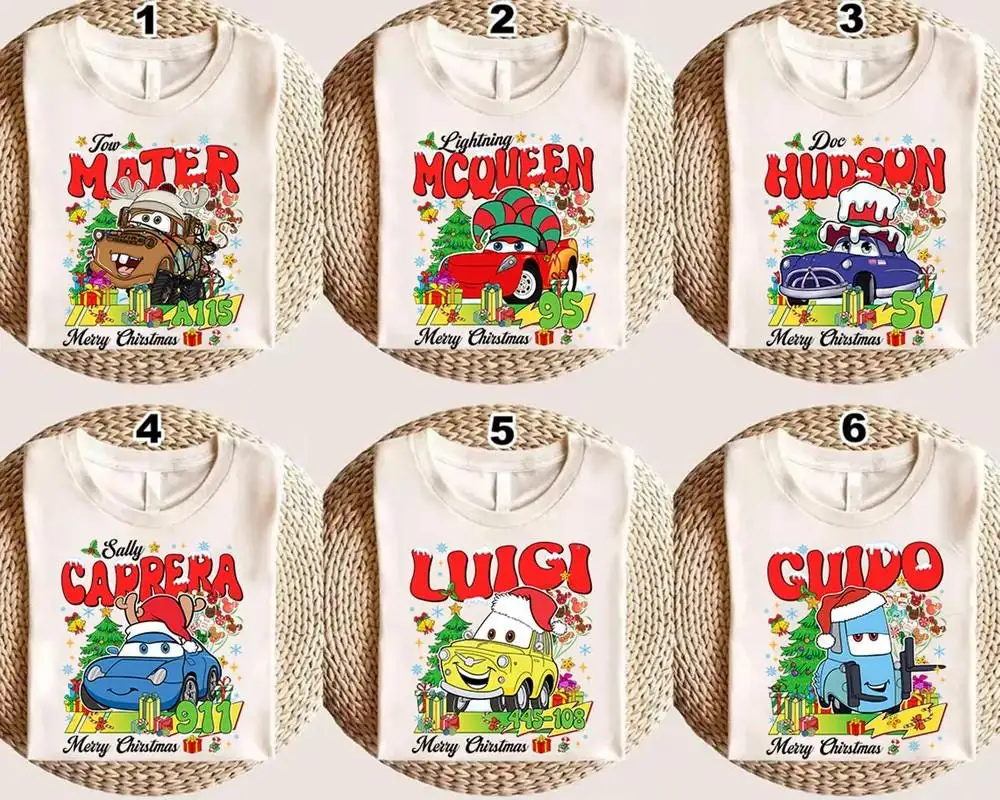 Disneyland Cars Christmas Shirt for Family