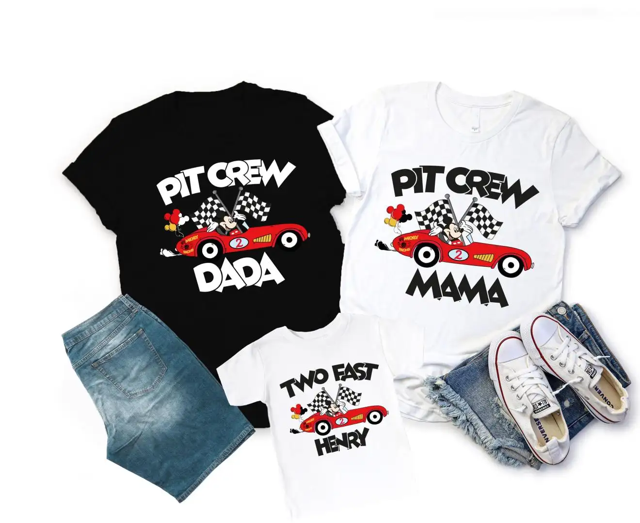 Mickey Pit Crew Birthday Shirt for Boys