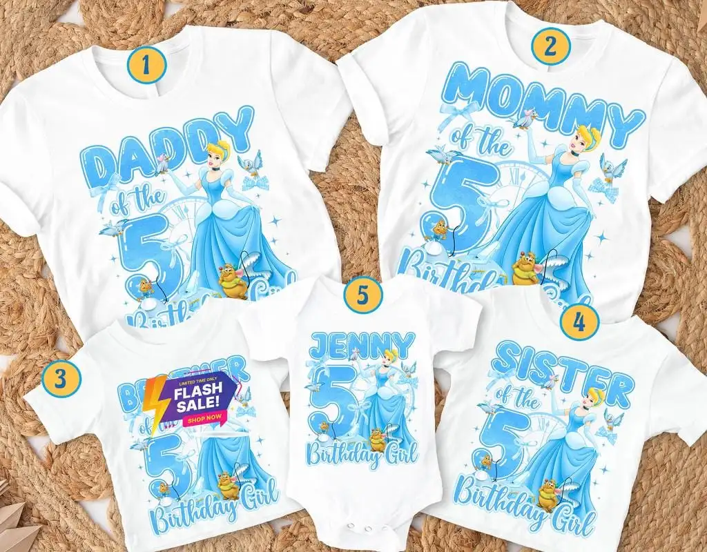 Disneyland Cinderella Birthday Princess Shirt