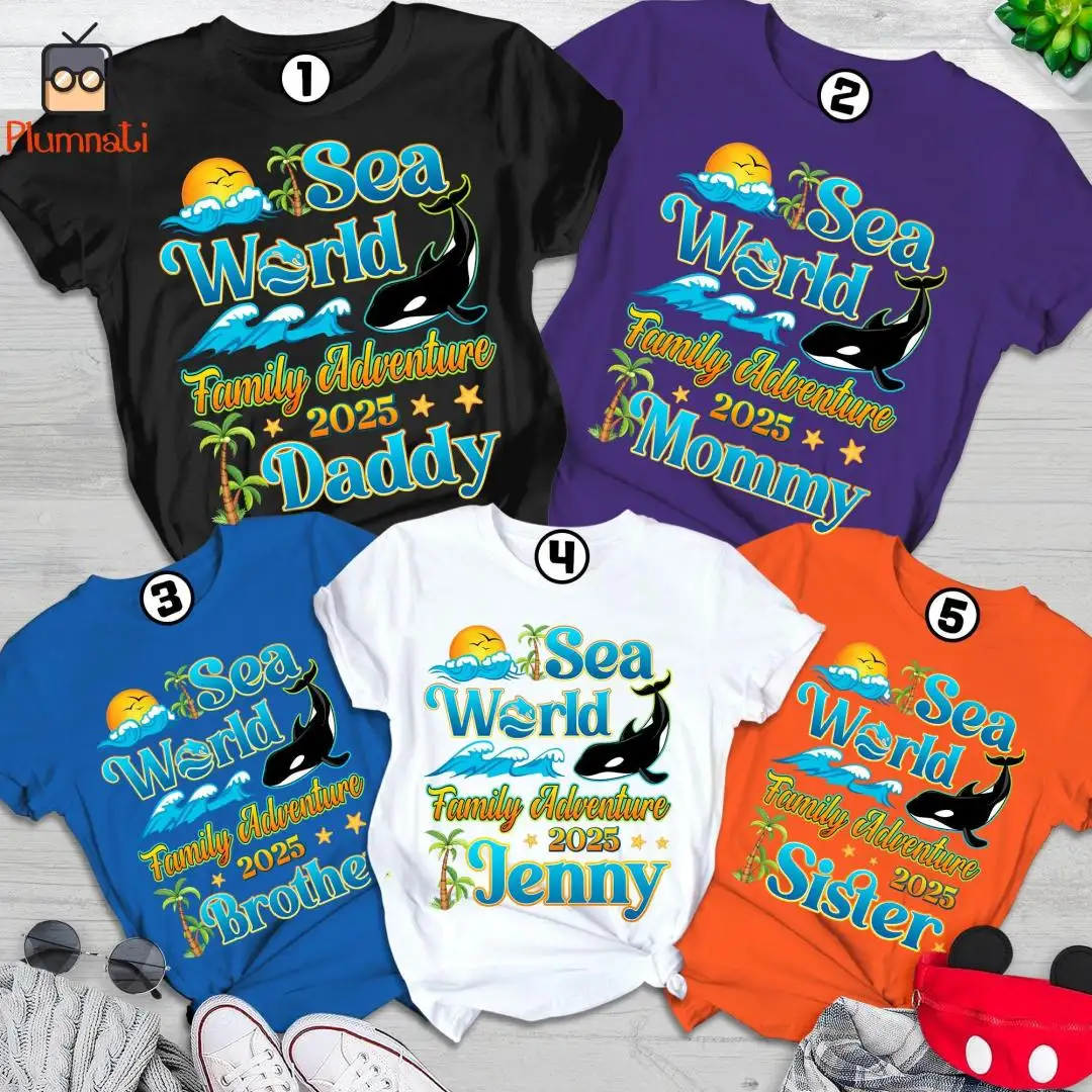 Sea World 2025 Family Trip Shirt