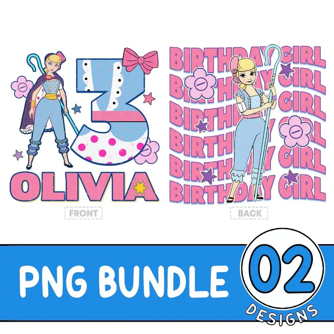 Personalized Toy Story Bo Peep Birthday Girl Shirt