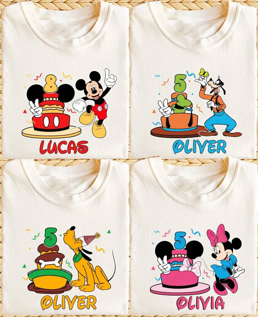 Custom Disney Birthday Shirt for Family Party
