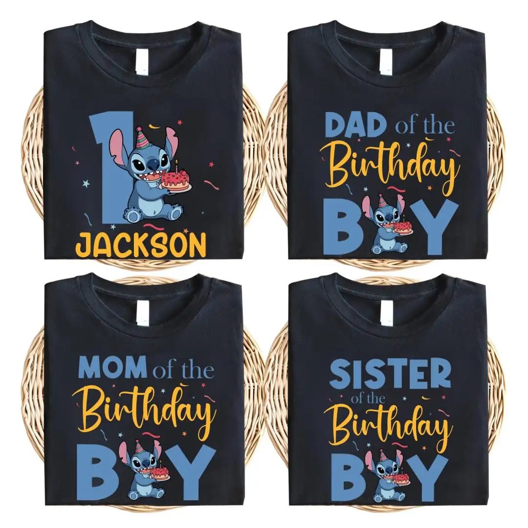 Custom Stitch Disney Birthday Shirt for Boys