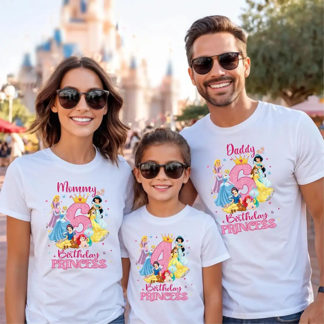 Disney Princess Birthday Shirt for Girls