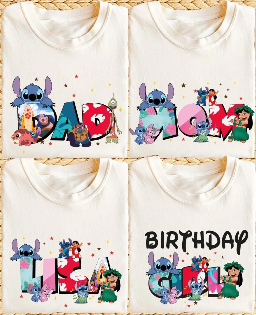 Custom Disney Stitch Birthday Shirt For Kids
