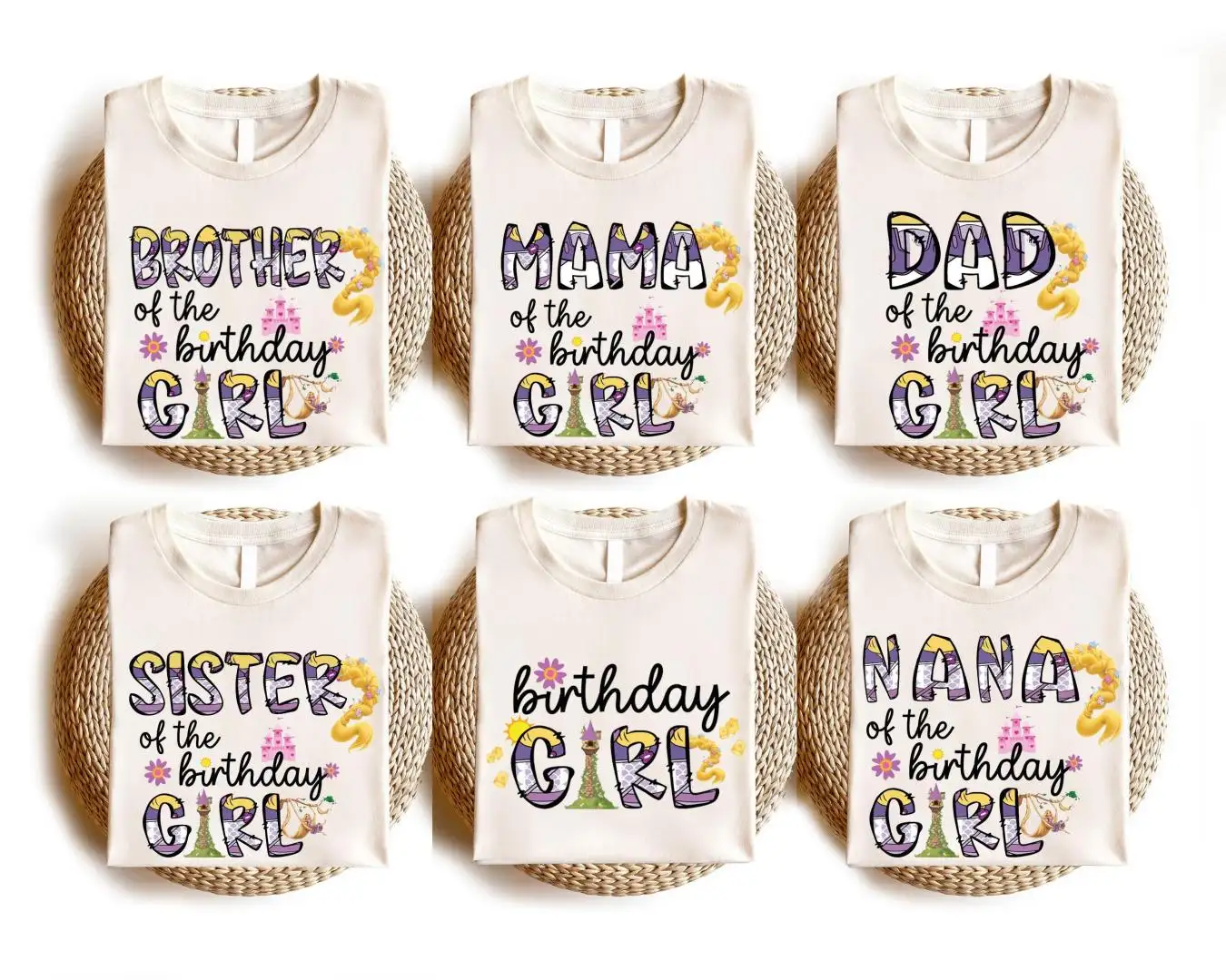 Disney Tangled Birthday Girl Shirt for Princess Party