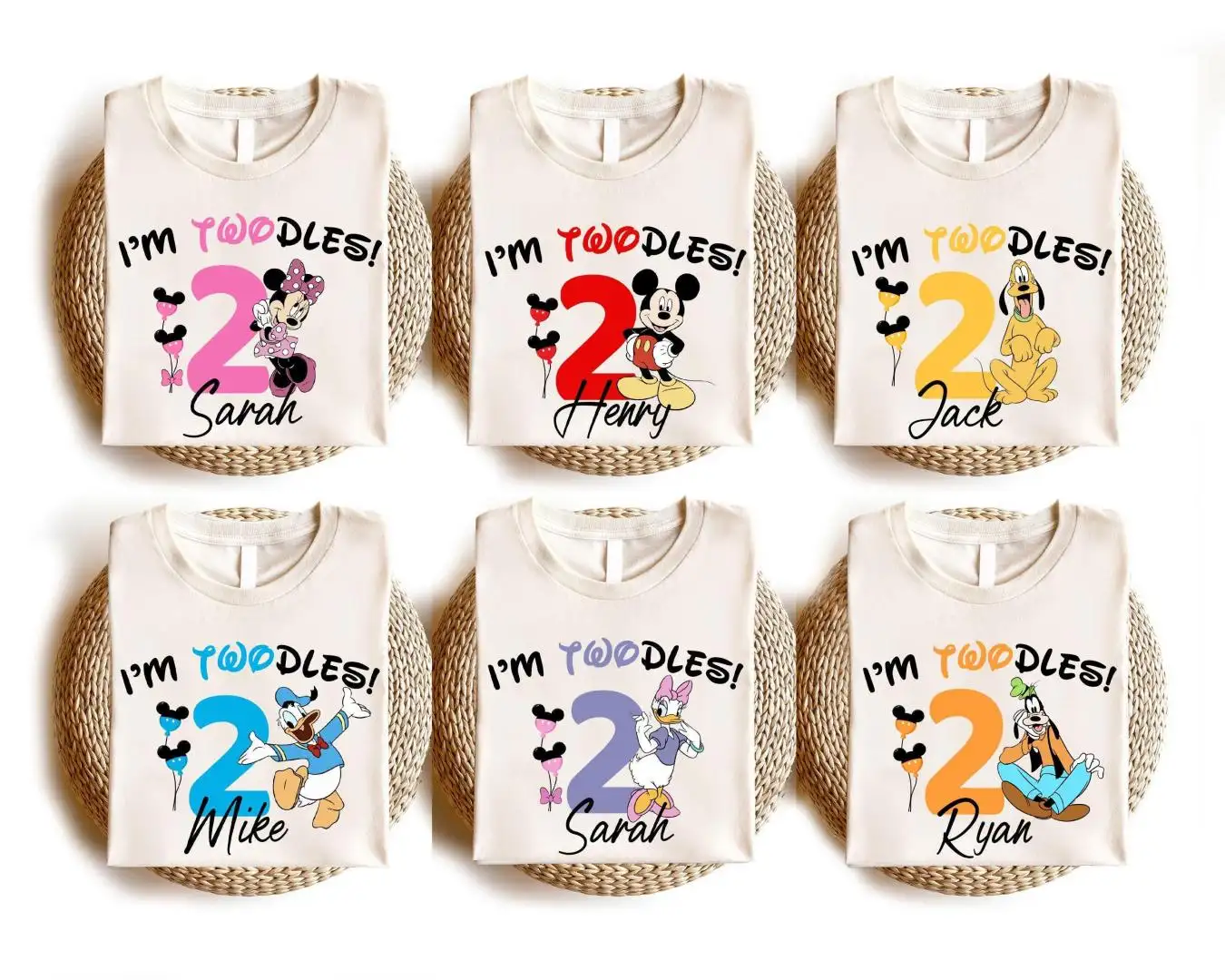 Mickey Mouse Twodles 2nd Birthday Shirt for Girls