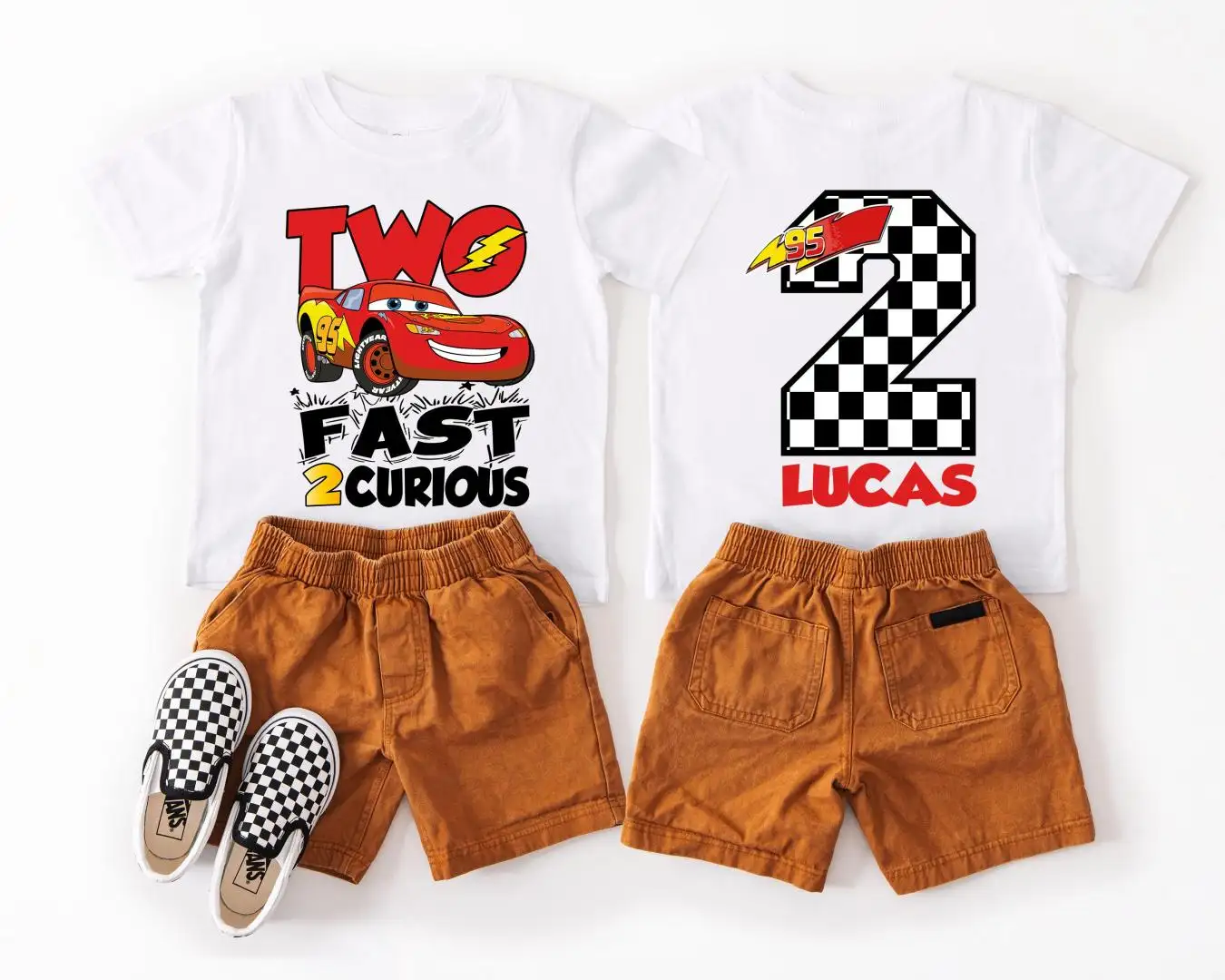 Disney Cars Lightning McQueen 2nd Birthday Boy Shirt