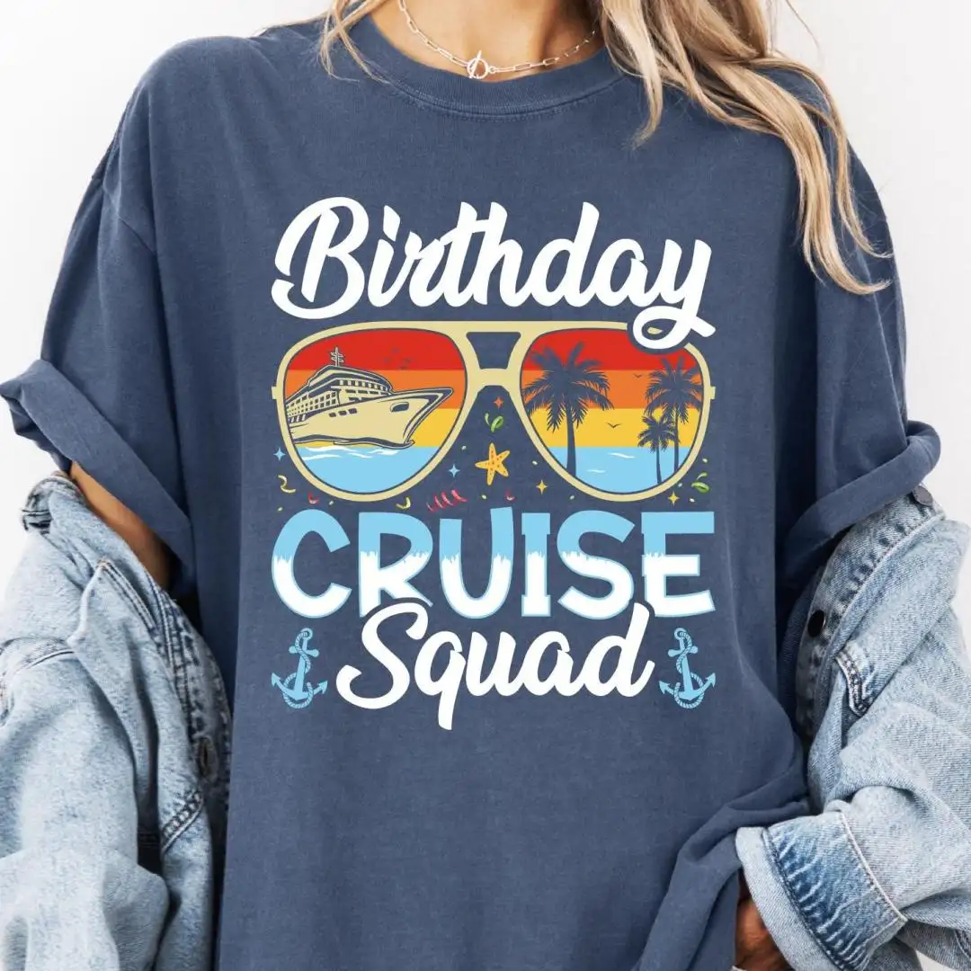 Comfort Colors Birthday Cruise Squad Shirt for 2025