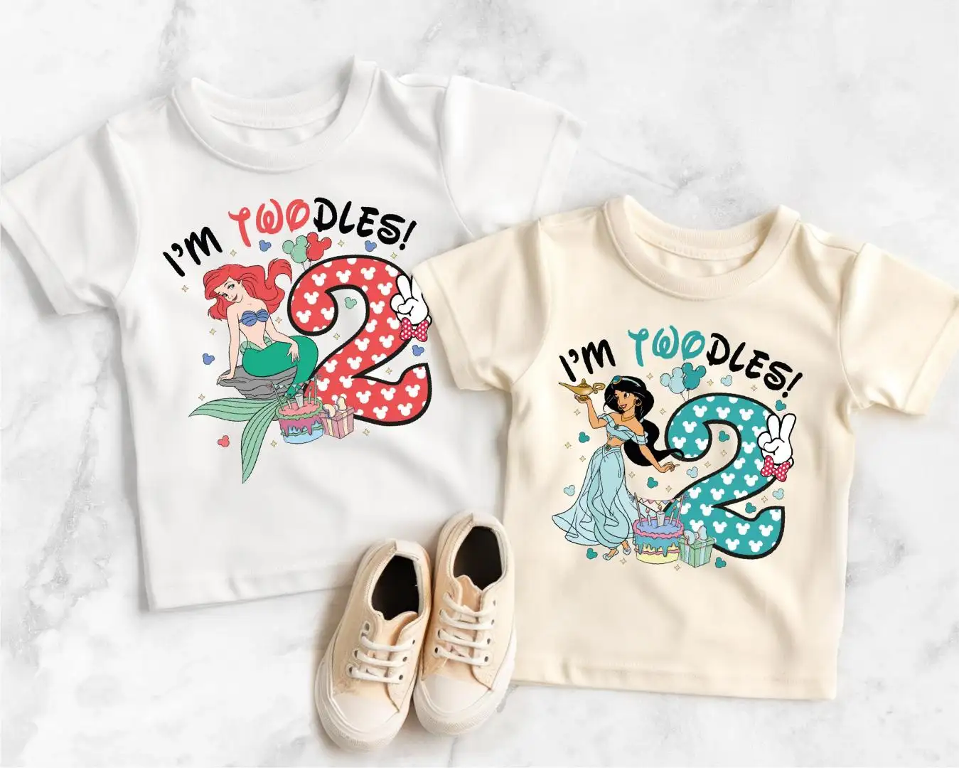 Disney Princess 2nd Birthday Shirt for Girls
