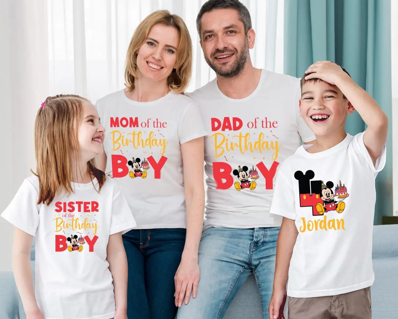 Custom Mickey Mouse Birthday Boy Shirt for Disney Squad