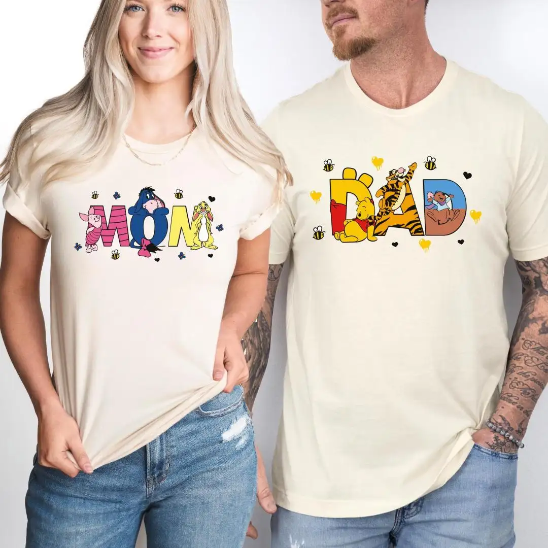 Custom Winnie The Pooh Family Matching Disney Shirt