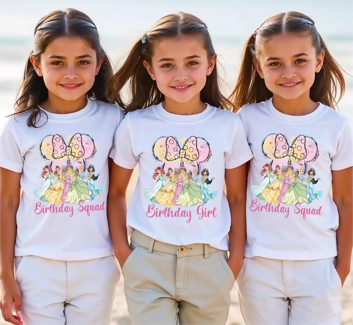 Disney Princess Birthday Shirt for Girls