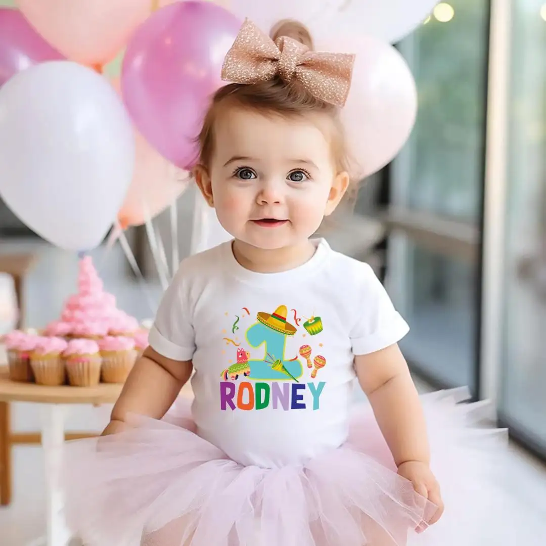 Custom Mexican Fiesta Birthday Party Shirt