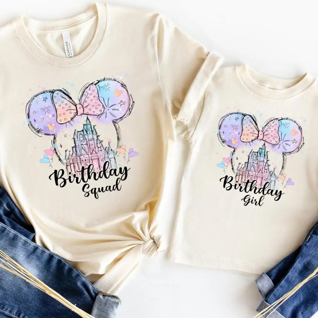 Disney Castle Birthday Shirt for Family Trip
