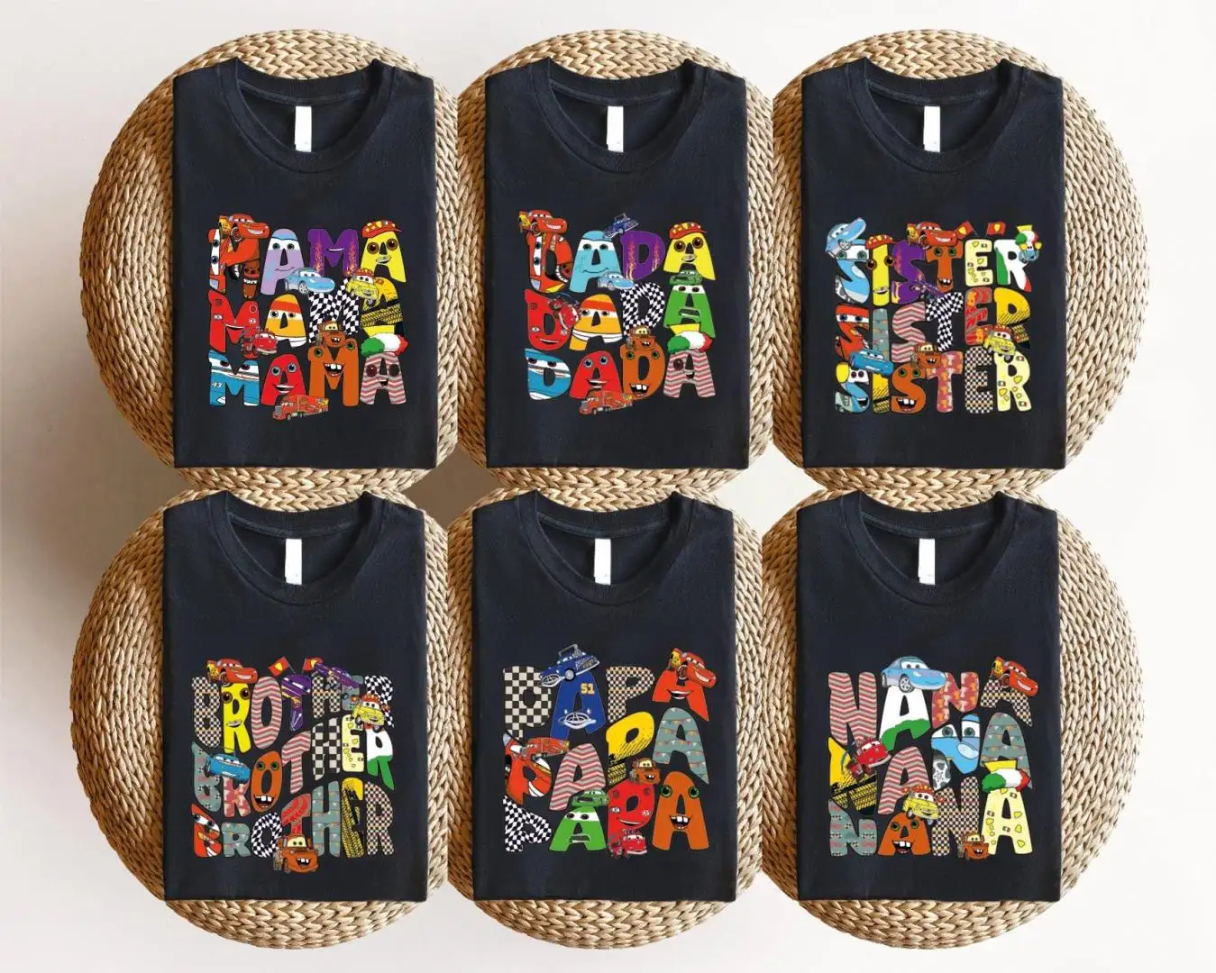 Disney Pixar Cars Family Shirt for Lightning McQueen Fans