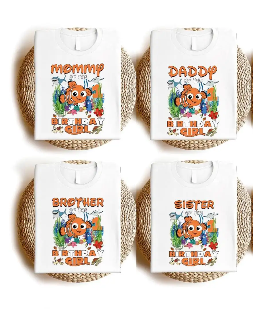 Disney Nemo First Birthday Shirt for Girls