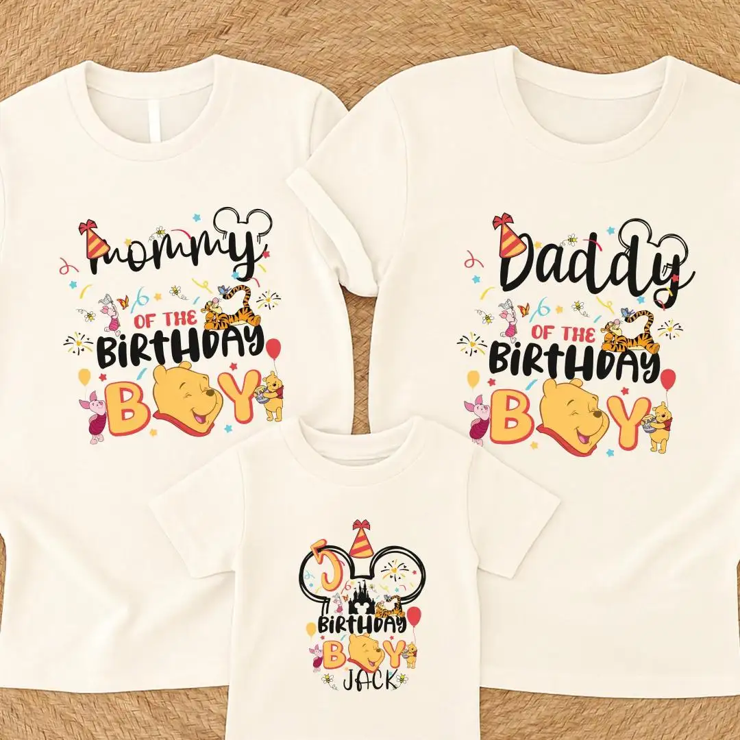 Disney Winnie the Pooh Family Birthday Shirt
