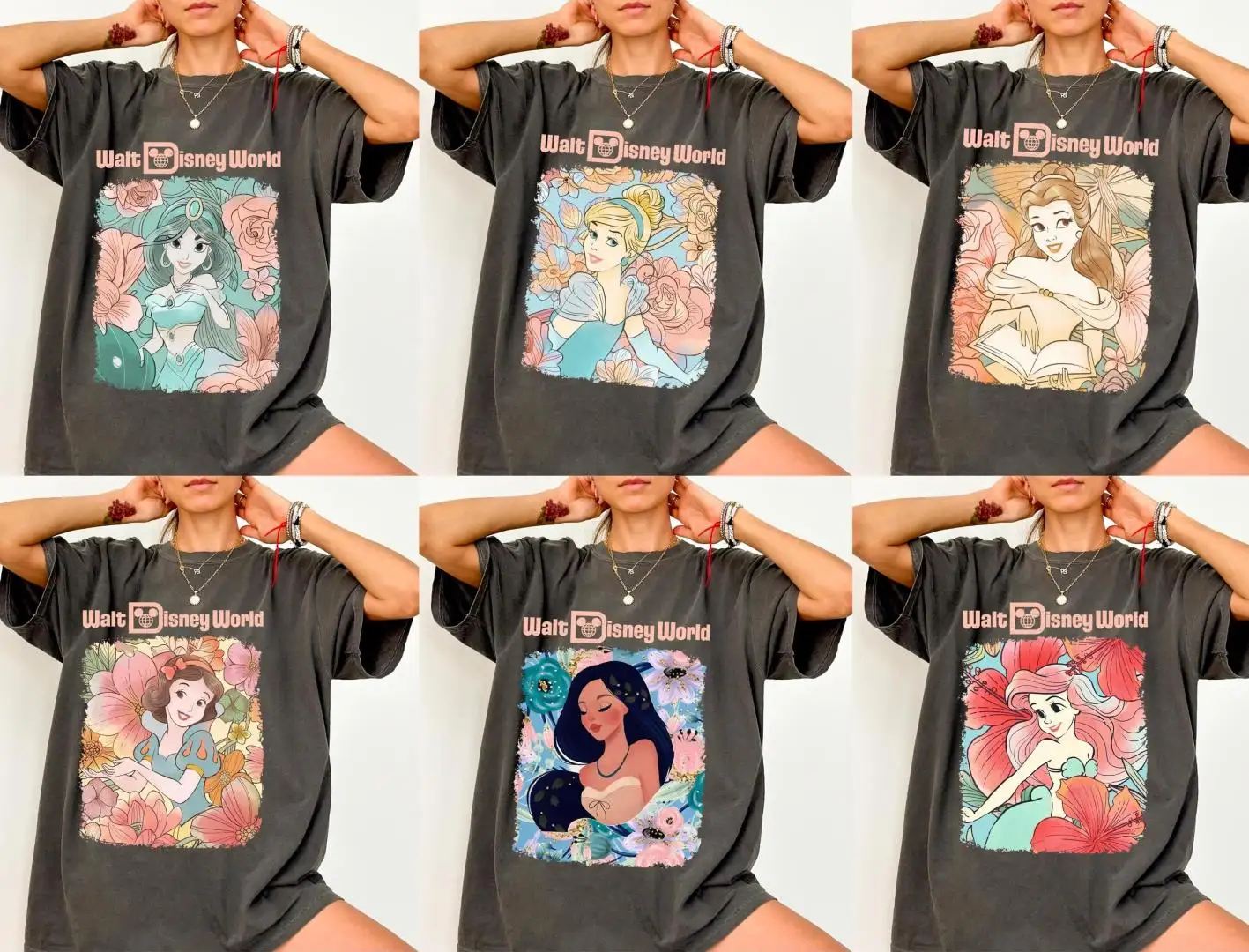 Retro Disney Princess Shirt for Girls Trip Group