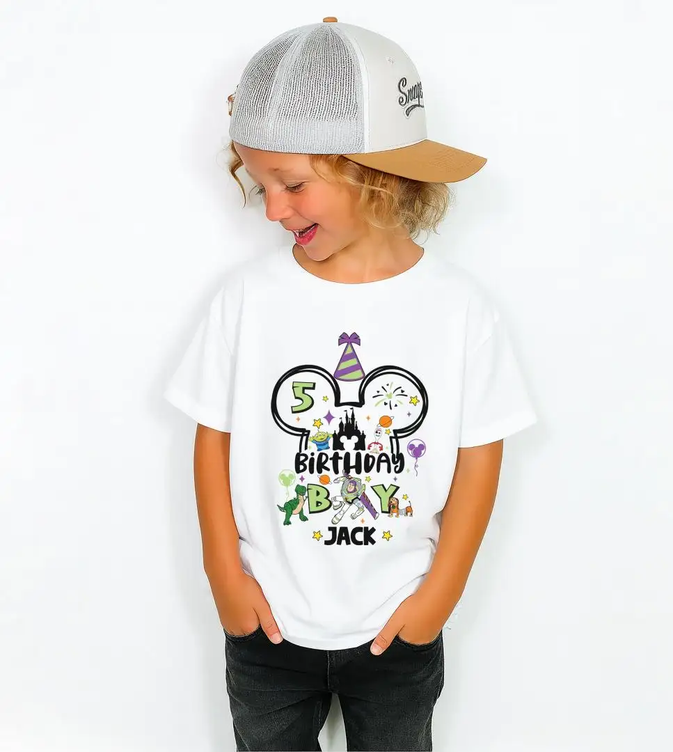 Buzz Lightyear Disney Birthday Shirt for Kids