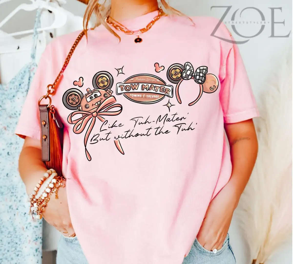 Disney Cars Tow Mater Bow Shirt for Family Trips