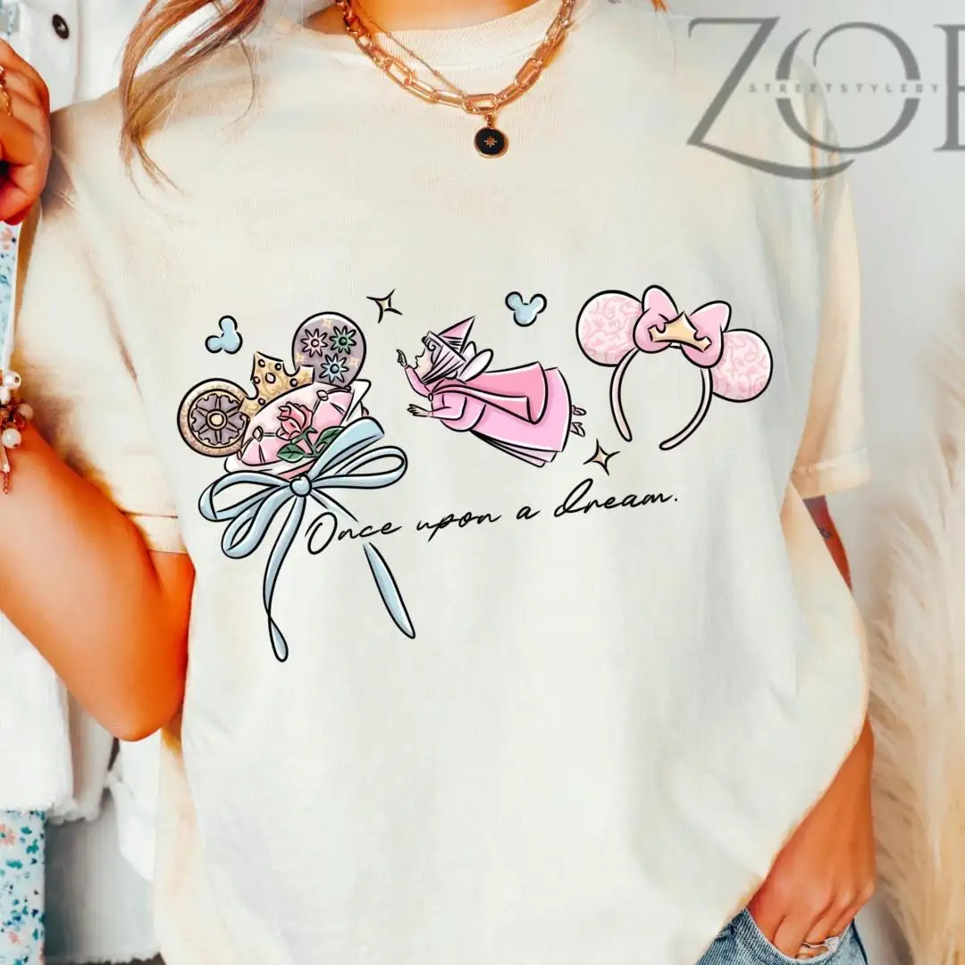 Disney Princess Aurora Coquette Bow Shirt for Girls