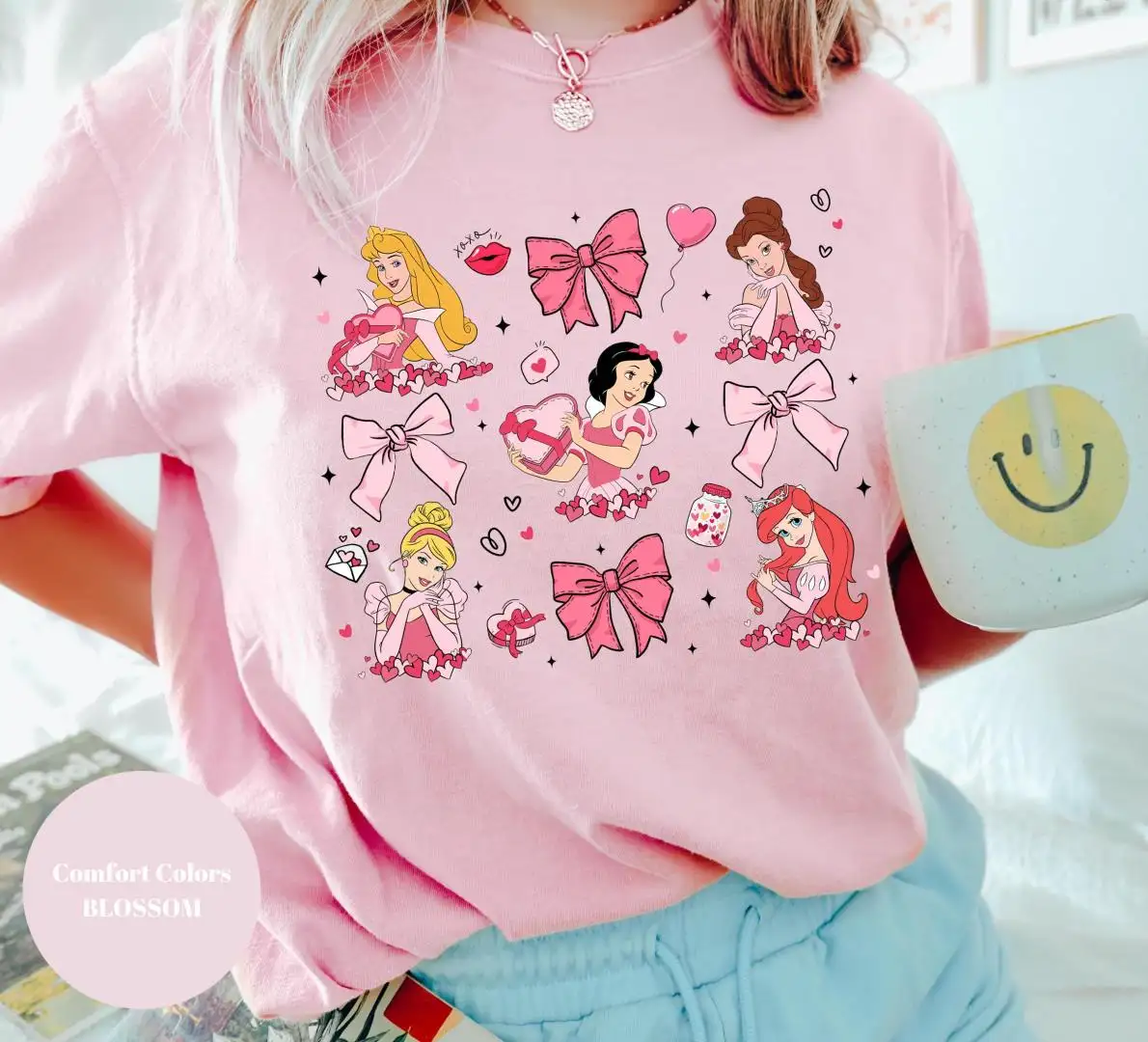 Disneyland Princess Bow Shirt for Girls Besties Trip