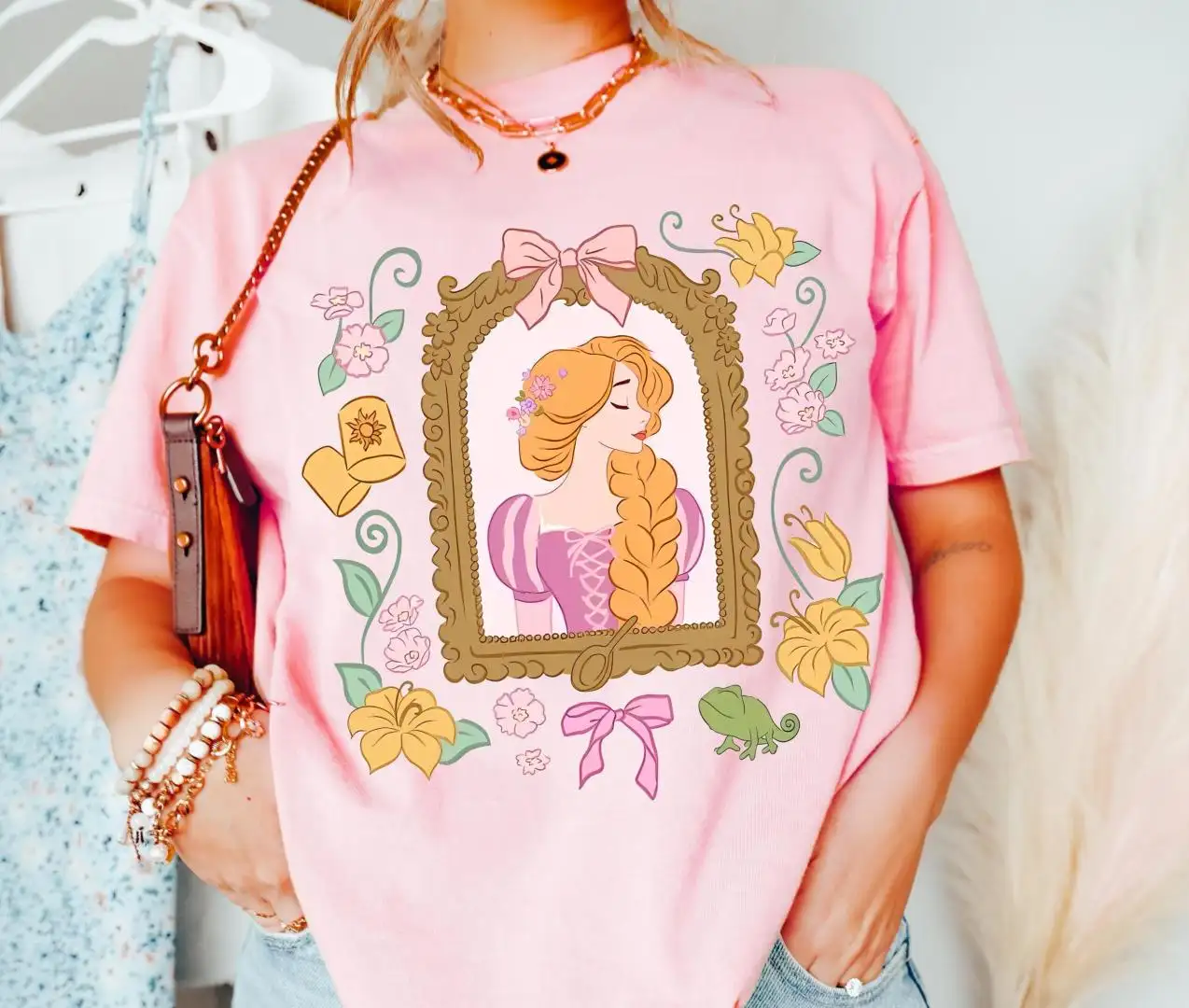 Disney Rapunzel Floral Shirt for Women