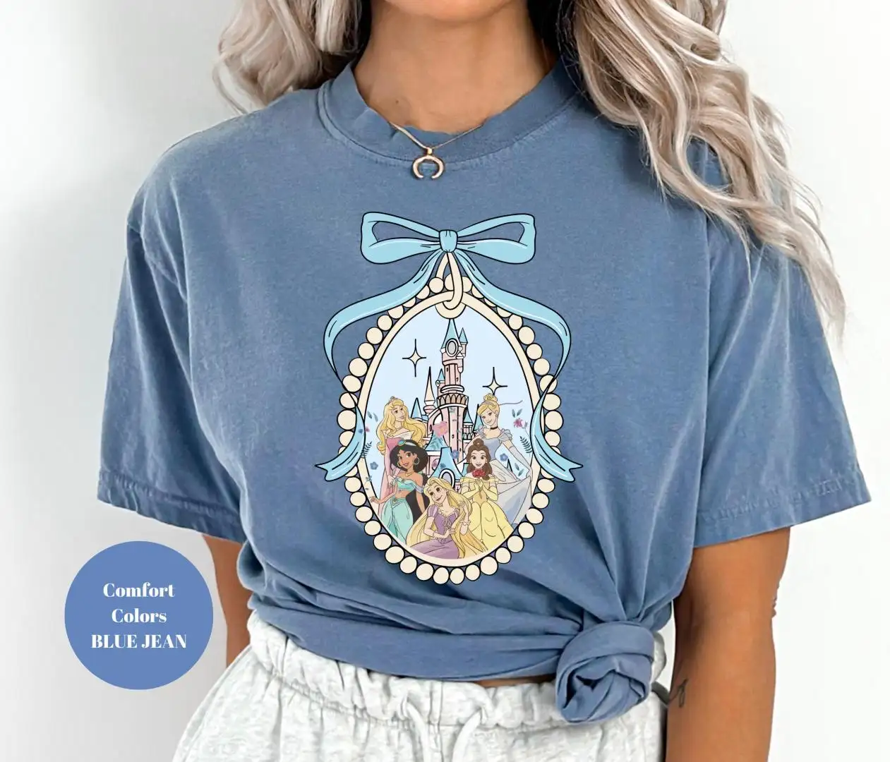 Vintage Disney Princess Castle Shirt for Girls