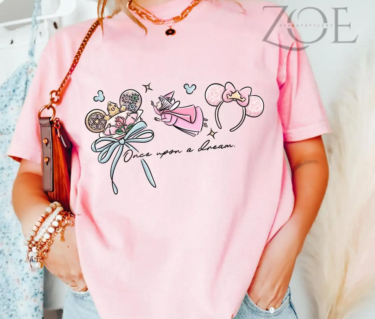 Vintage Disney Princess Aurora Shirt for Girls