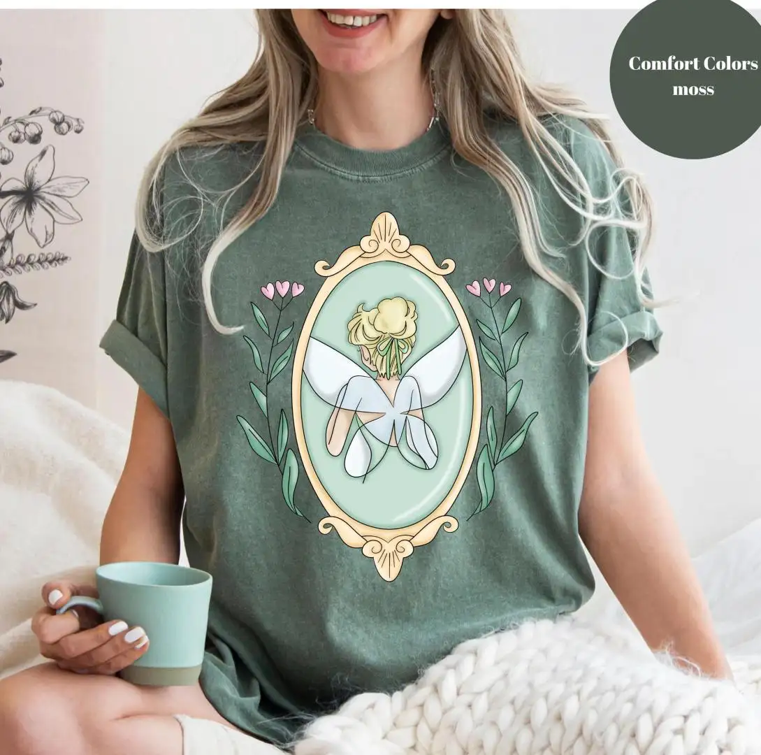 Vintage Disney Tinkerbell Floral Shirt for Women