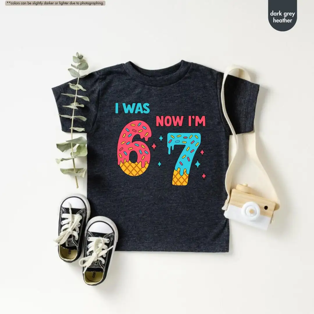 Funny 6 to 7 Birthday Shirt for Kids
