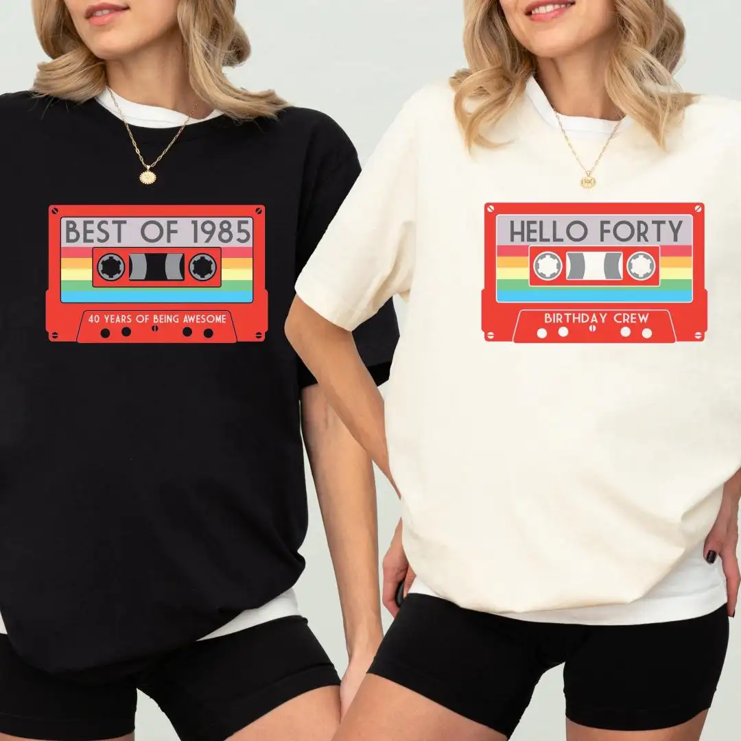 Retro 1985 40th Birthday Squad Shirt