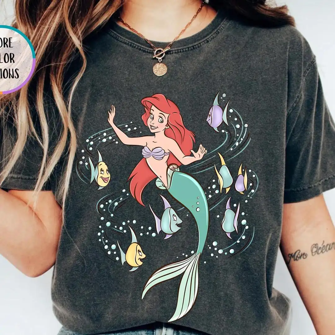 Disney Little Mermaid Shirt for Girls Vacation