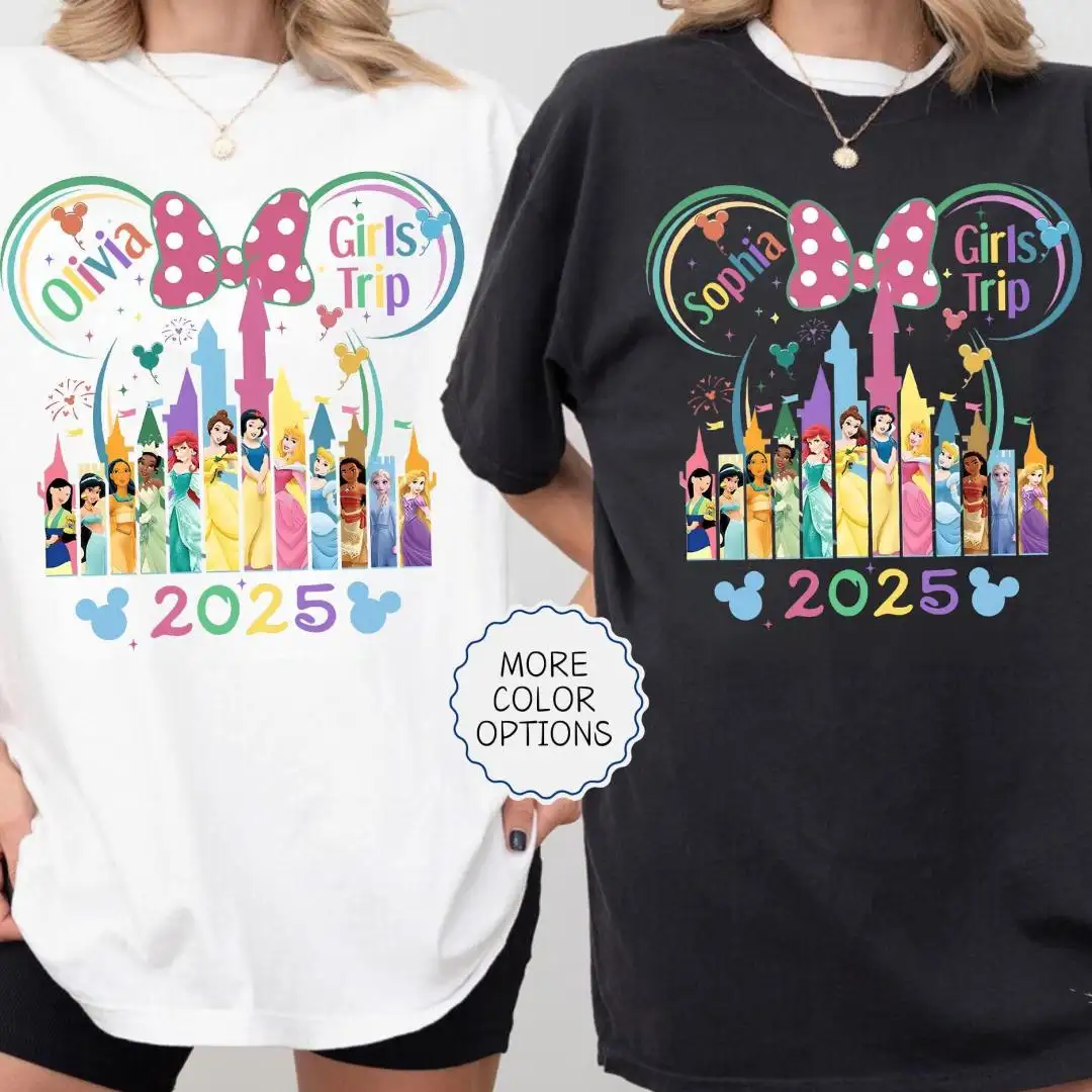 Disney Princess Shirt for Girls Trip & Vacation