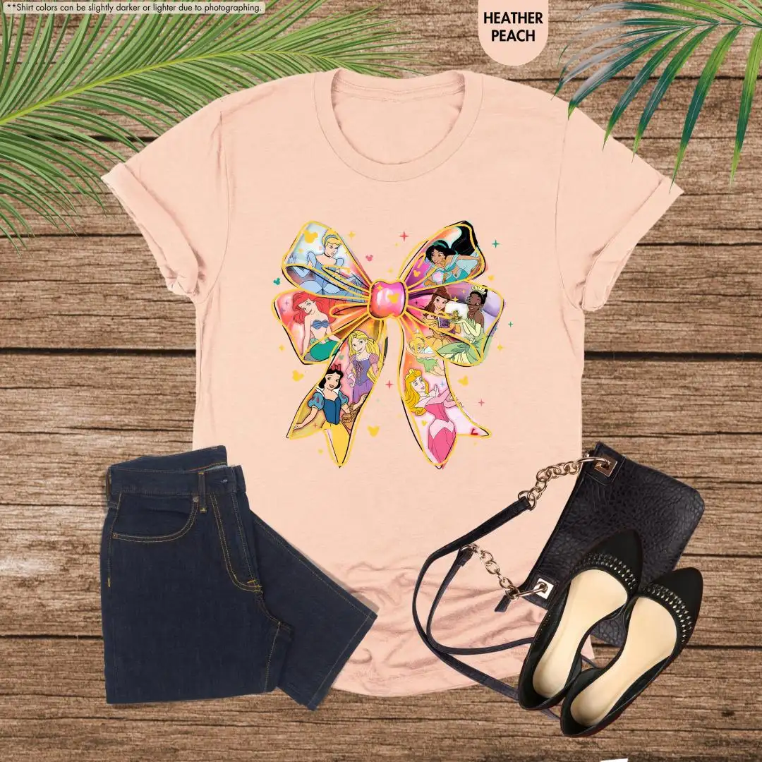 Disney Princess Bow Shirt for Kids & Adults