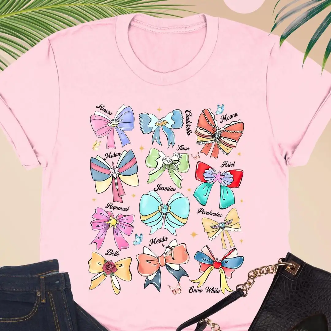 Disney Princess Bow Shirt for Girls Park Trip