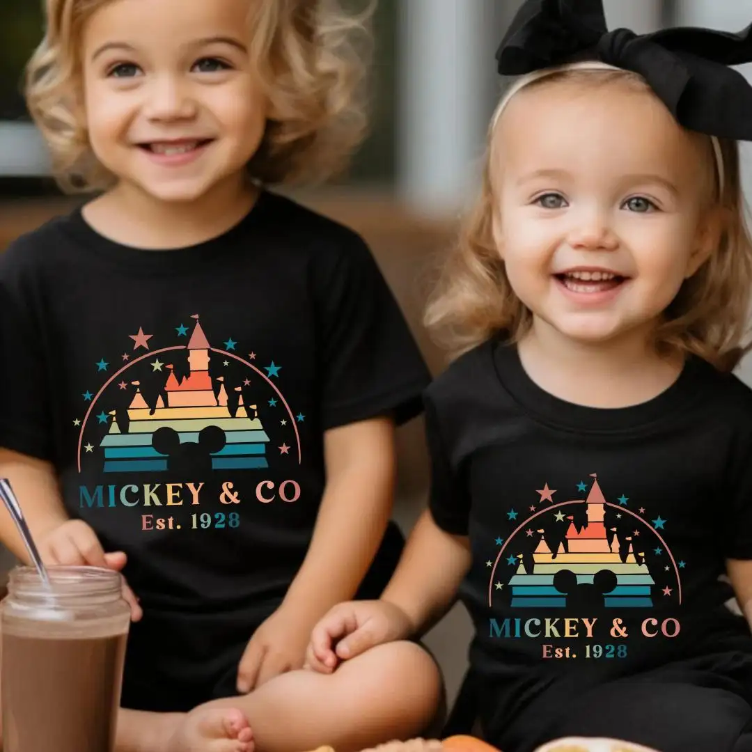 Disney Park Trip Shirt for Kids with Mickey & Co 1928