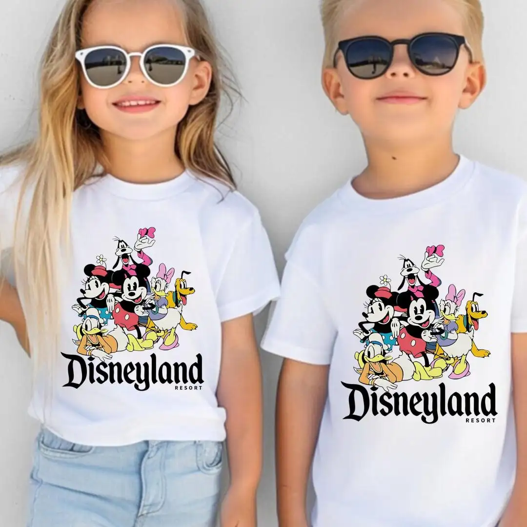 Vintage Mickey Disneyland Kids Shirt for Birthday Trip