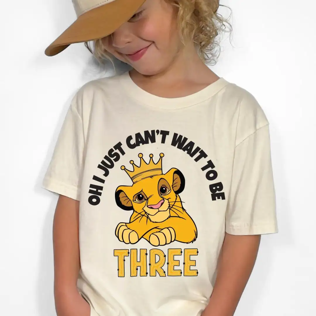 Lion King 3rd Birthday Shirt for Boys