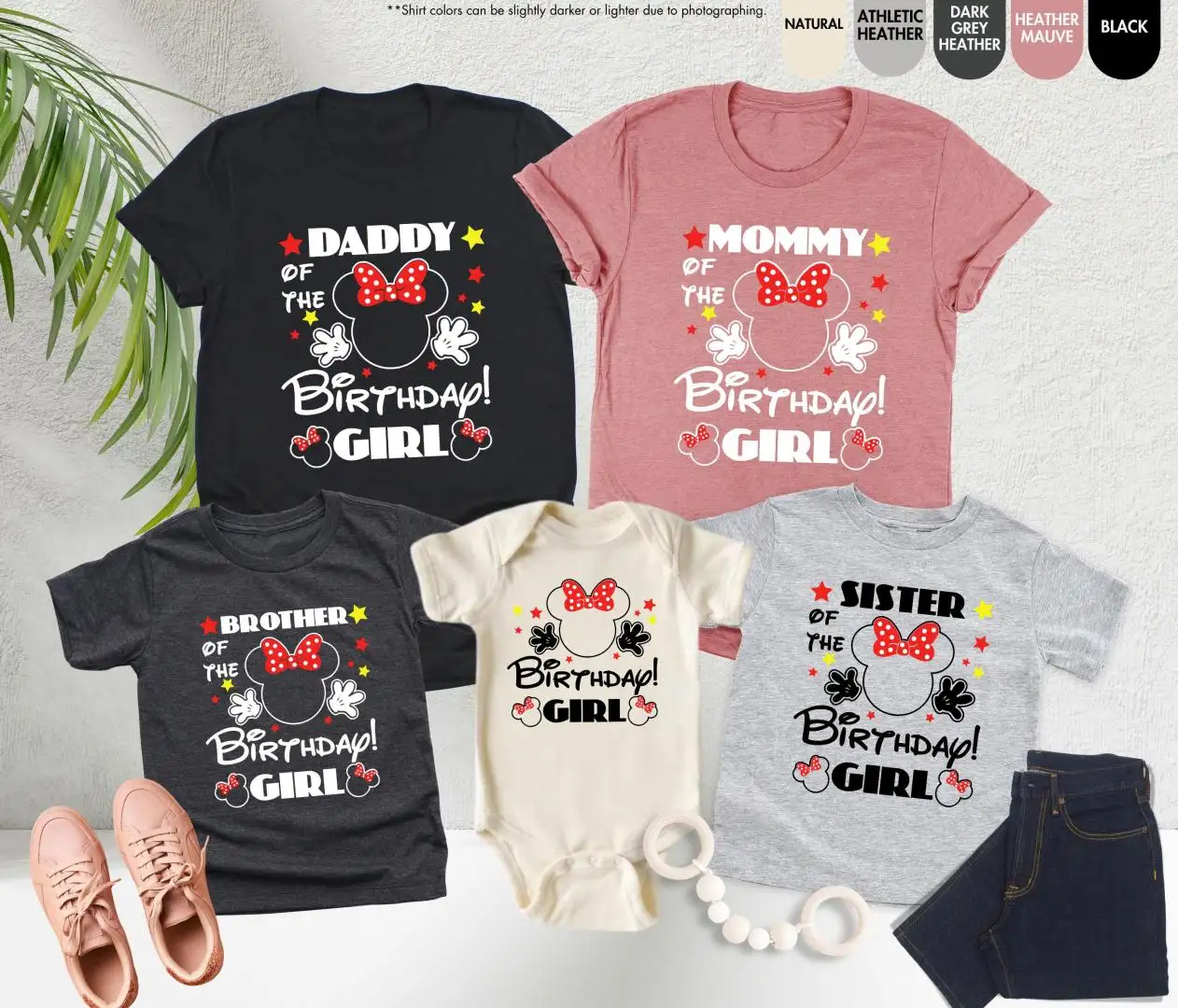 Disney Birthday Girl Family Matching Shirt