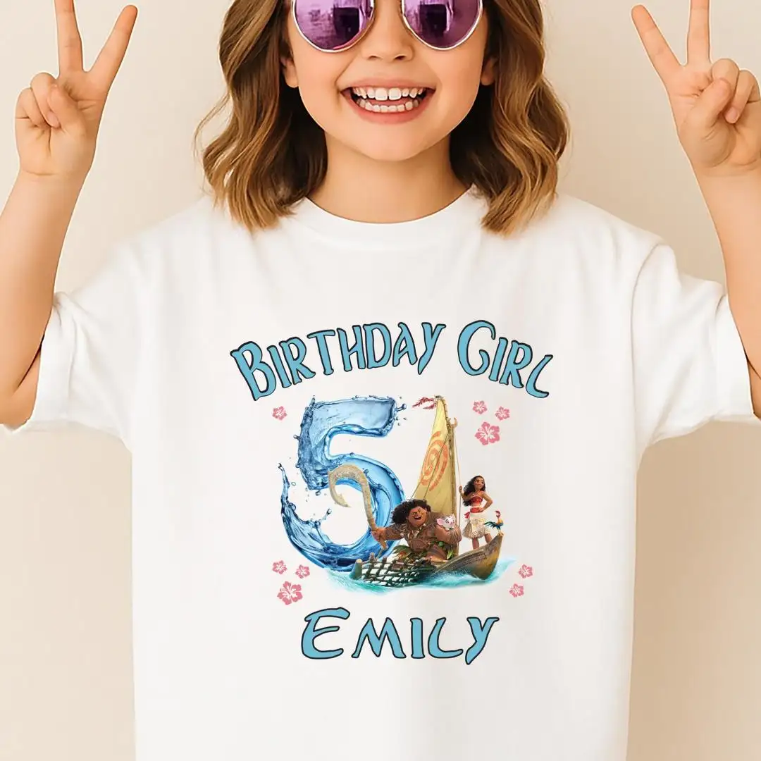 Moana Birthday Shirt for Toddler Girls Disney Trip